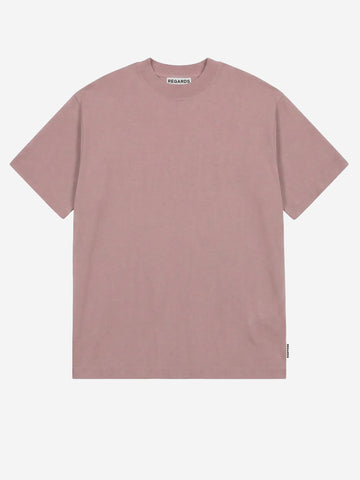 REGARDS T-shirt oversize in cotone grigio effetto slavato Nero