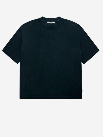 REGARDS T-shirt oversize in cotone nero effetto slavato Nero lavato