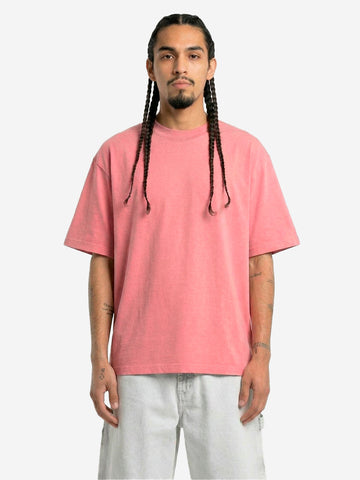 REGARDS T-shirt oversize in cotone rosa effetto slavato Rosa