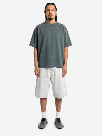 REGARDS T-shirt oversize in cotone grigio effetto slavato Grigio antracite