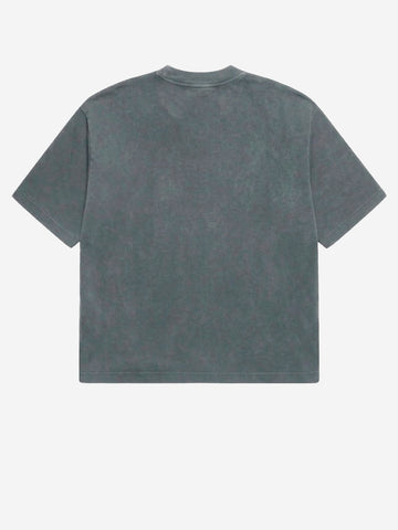REGARDS T-shirt oversize in cotone grigio effetto slavato Grigio antracite