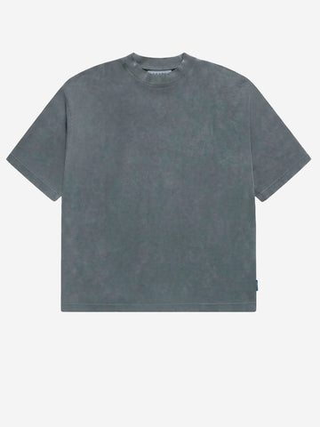 REGARDS T-shirt oversize in cotone grigio effetto slavato Grigio antracite