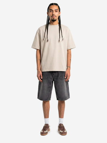 REGARDS T-shirt oversize in cotone beige Sabbia