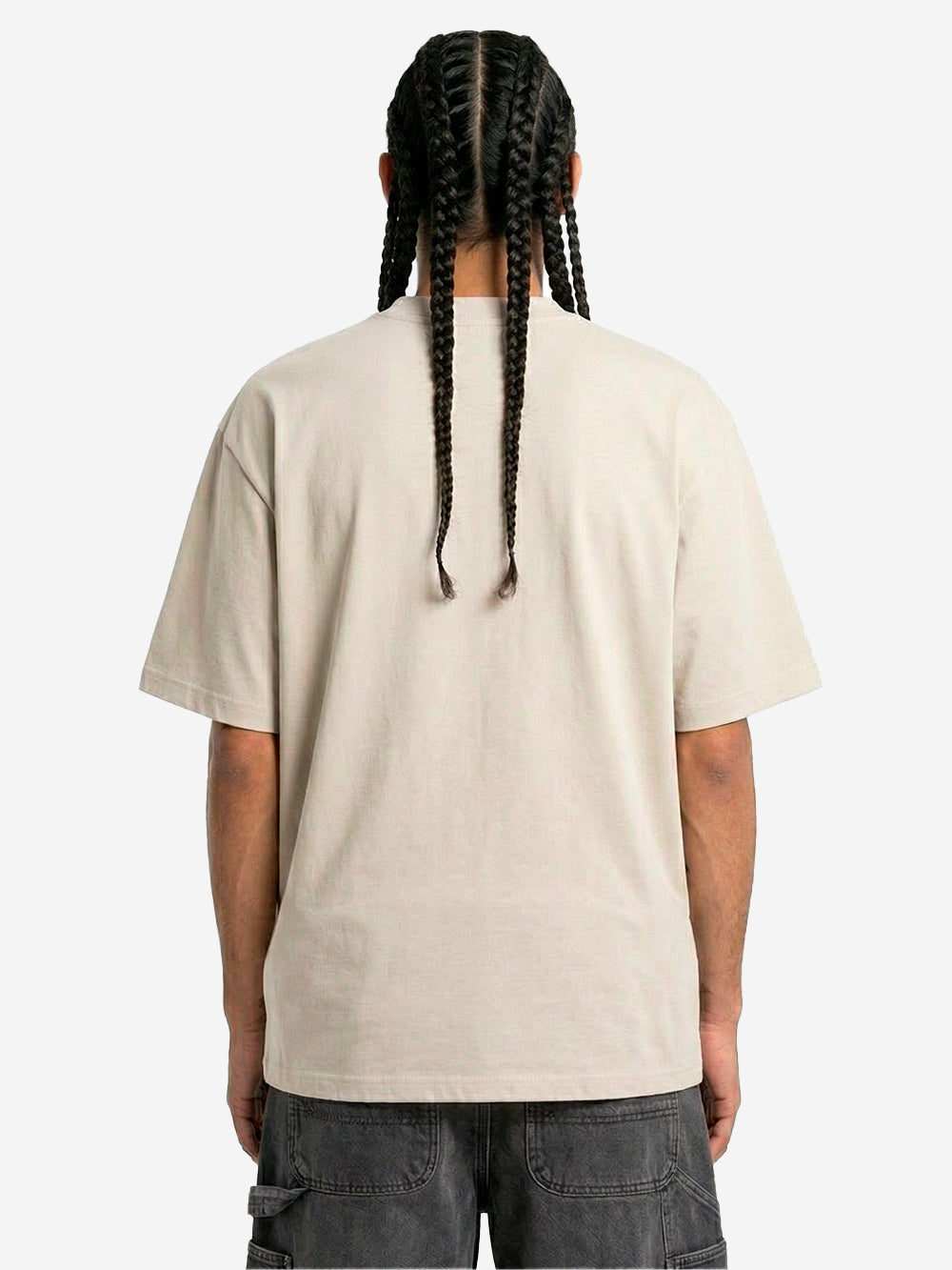REGARDS T-shirt oversize in cotone beige Sabbia Urbanstaroma