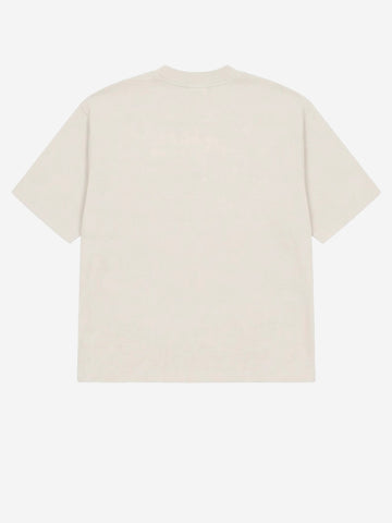 REGARDS T-shirt oversize in cotone beige Sabbia