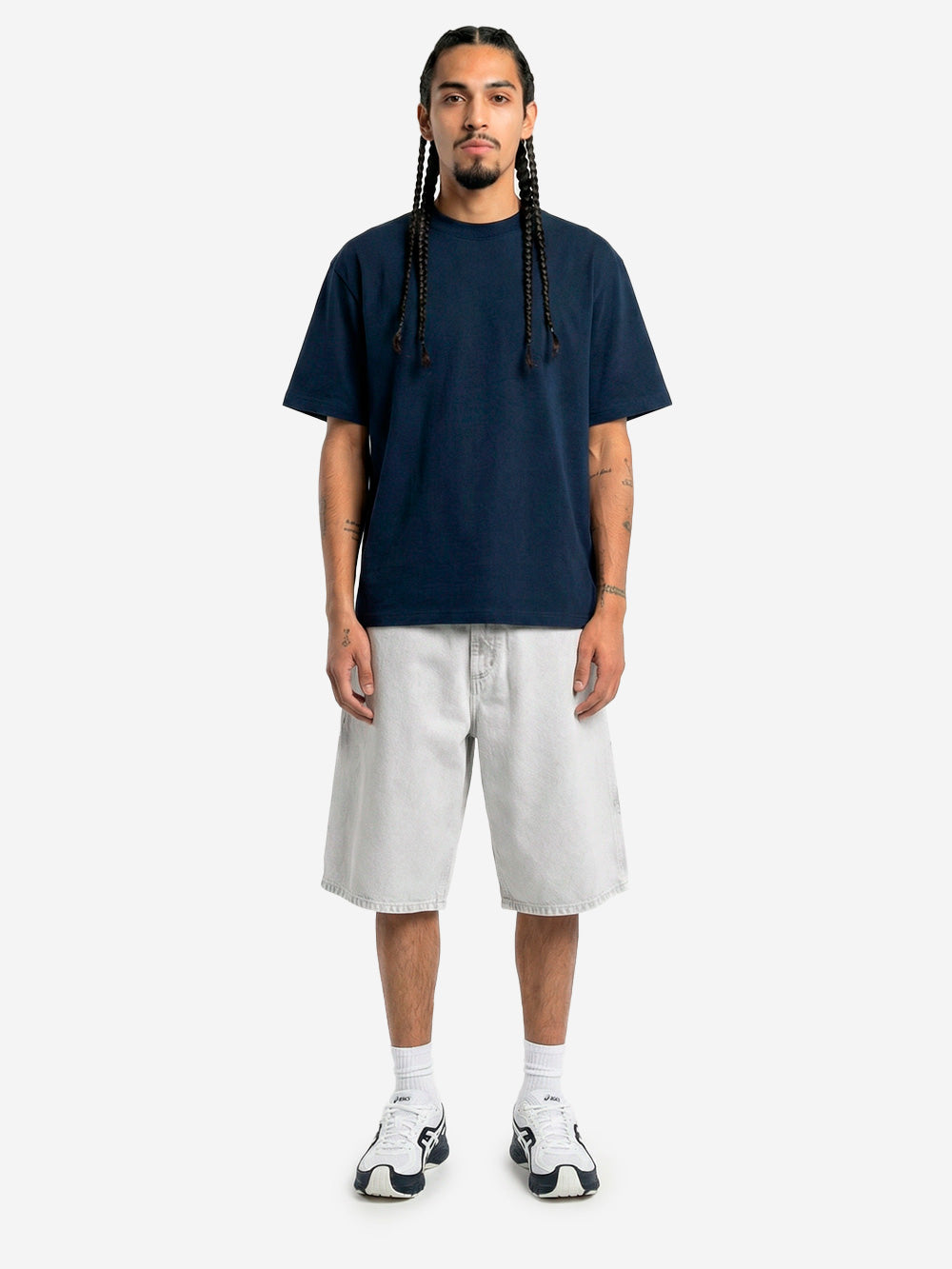 REGARDS T-shirt oversize in cotone navy Blu Urbanstaroma