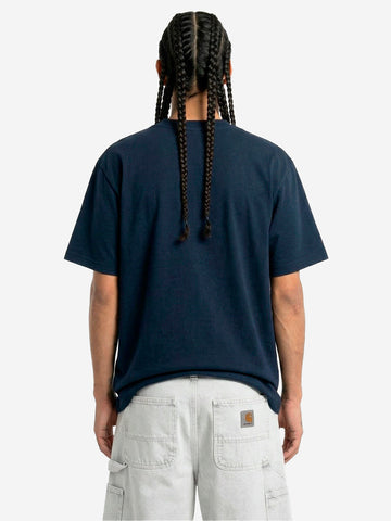 REGARDS T-shirt oversize in cotone navy Blu