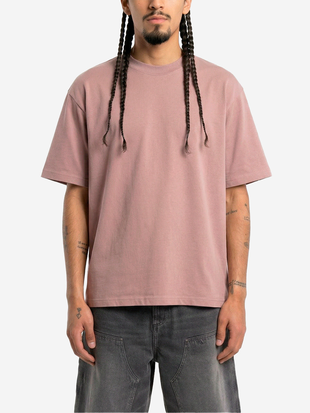 REGARDS T-shirt oversize in cotone rosa Rosa Urbanstaroma