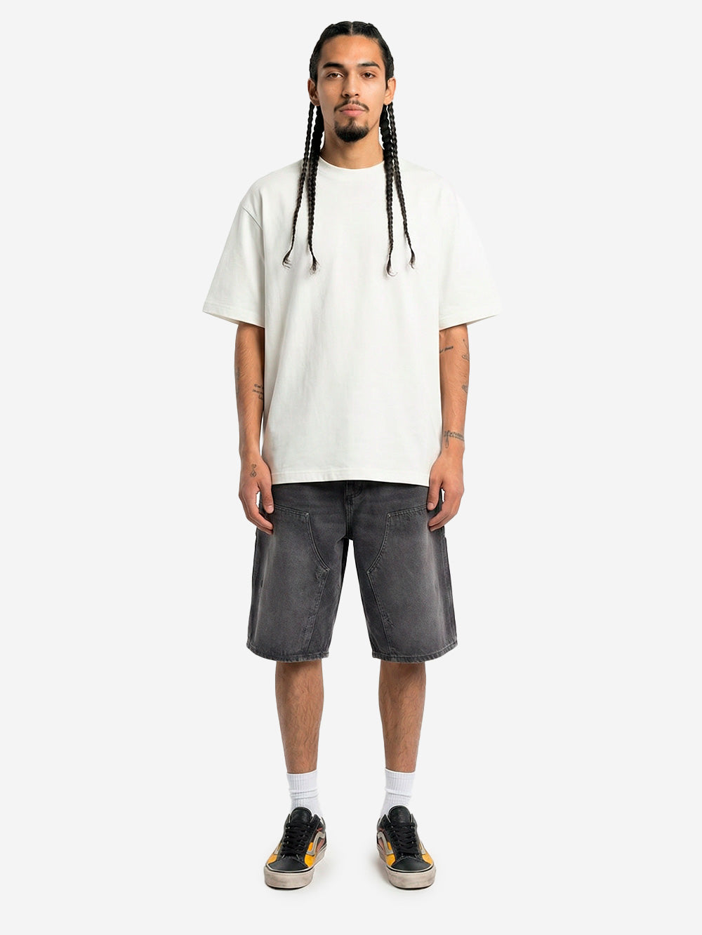 REGARDS T-shirt oversize in cotone bianco Bianco Urbanstaroma