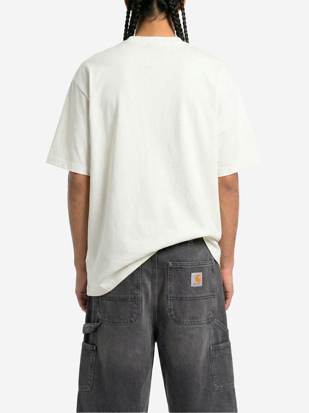 REGARDS T-shirt oversize in cotone bianco Bianco Urbanstaroma