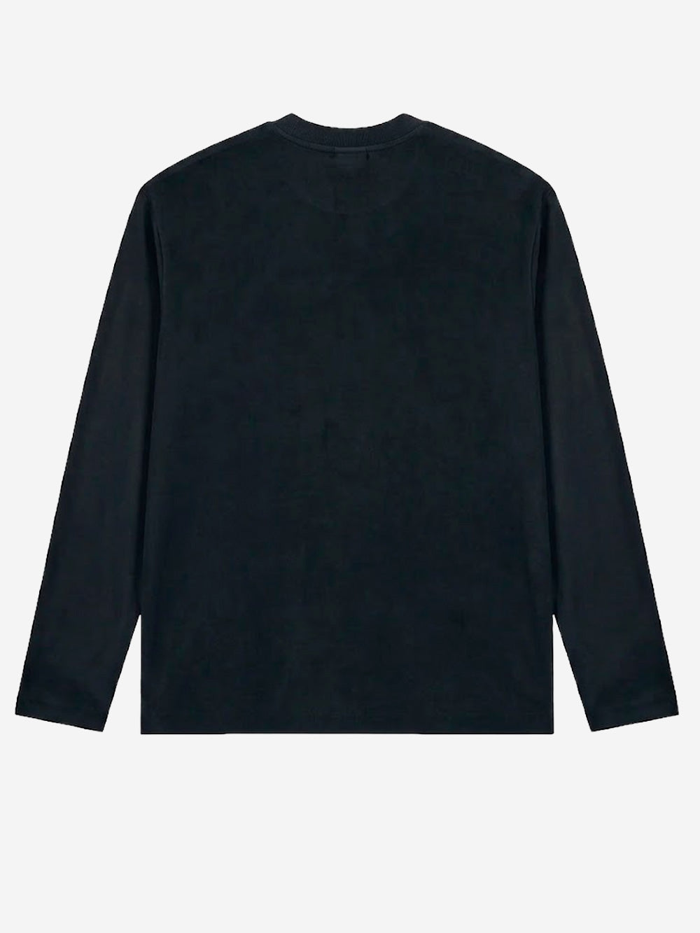 REGARDS T-shirt a manica lunga relaxed fit in cotone nero slavato Nero lavato Urbanstaroma