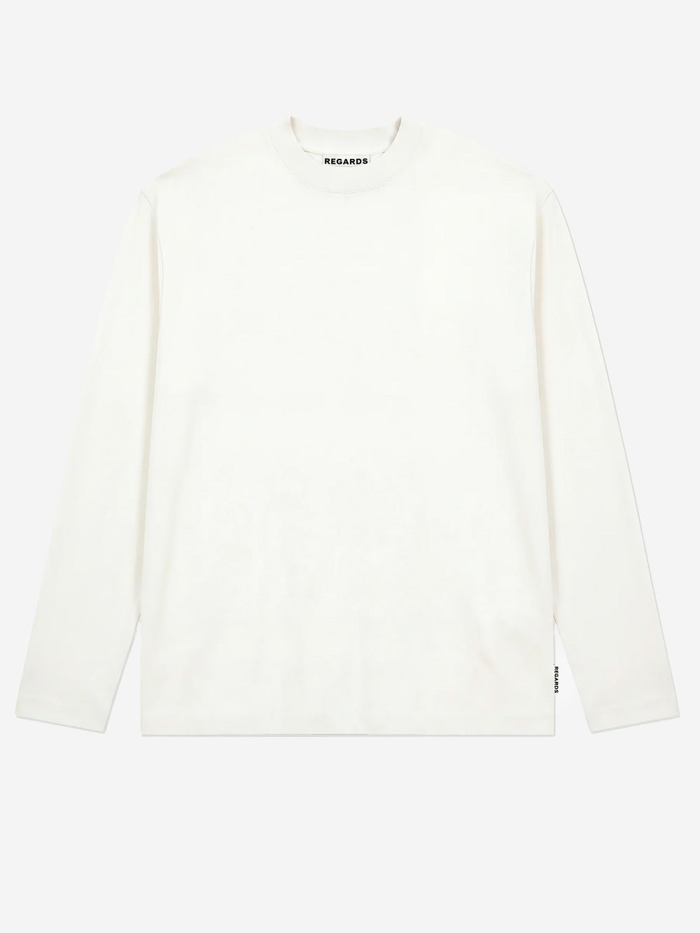 REGARDS T-shirt a manica lunga relaxed fit in cotone bianco Bianco Urbanstaroma