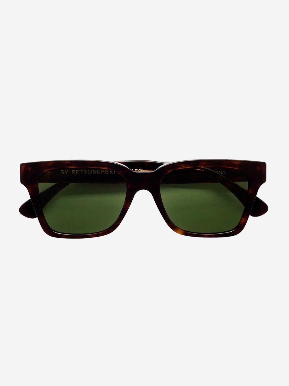 RETROSUPERFUTURE Occhiali da sole America 3627 tartarugati con lenti verdi Marrone Urbanstaroma