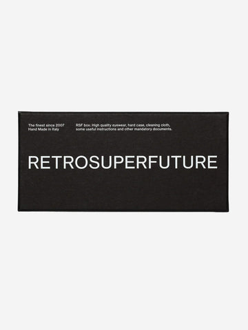 RETROSUPERFUTURE Occhiali da sole neri 'Sintesi' Nero