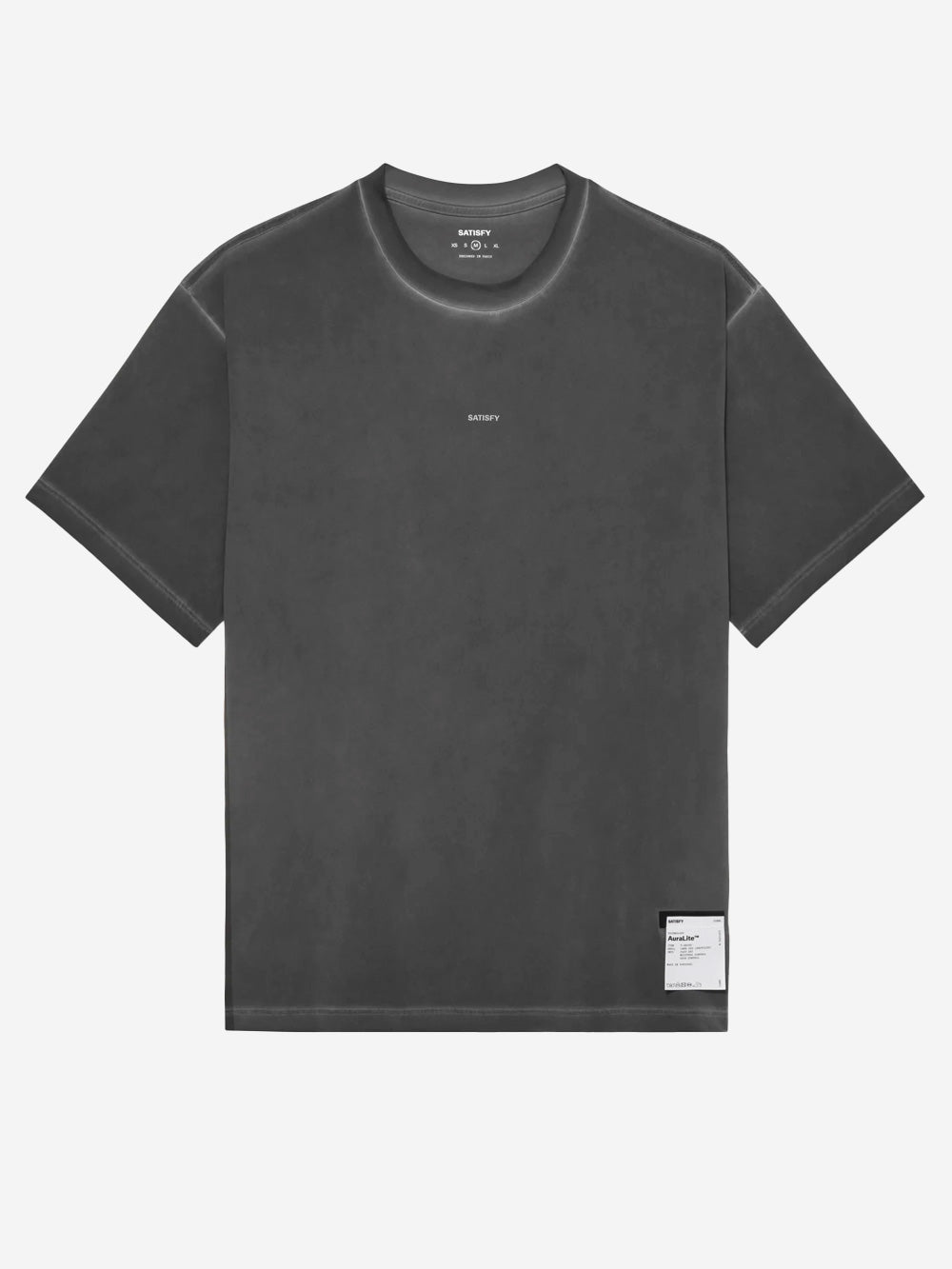 SATISFY AuraLite T-Shirt Running antracite Ultraleggera in Poliestere Riciclato grigio Urbanstaroma