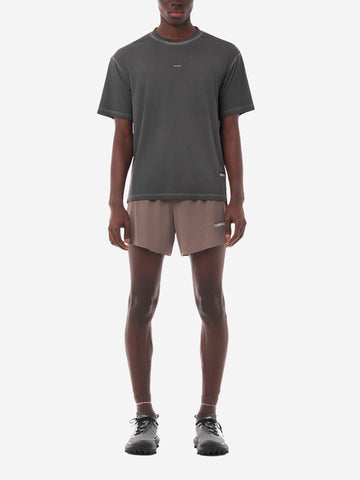 SATISFY AuraLite T-Shirt Running antracite Ultraleggera in Poliestere Riciclato grigio