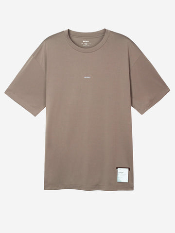 SATISFY AuraLite T-Shirt Running marrone Ultraleggera in Poliestere Riciclato Marrone