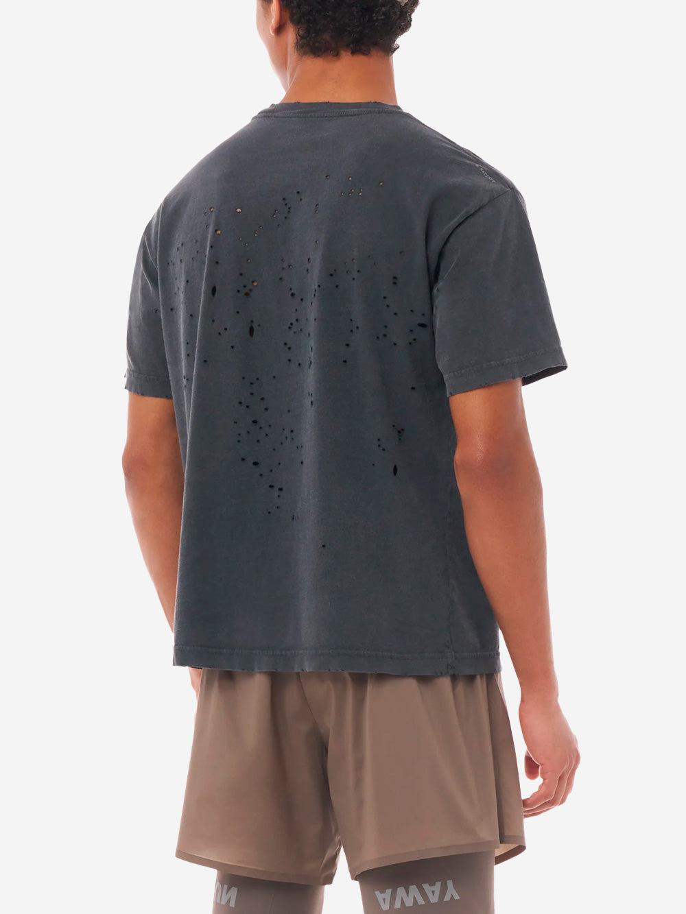 SATISFY MothTech T-Shirt antracite da Running in Cotone Organico con fori di ventilazione grigio Urbanstaroma