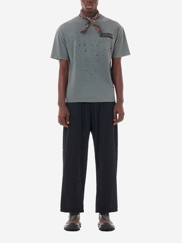 SATISFY T-Shirt da running grigia MothTech in cotone con fori di ventilazione al laser Grigio