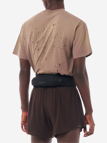 SATISFY T-Shirt da running MothTech in cotone con fori di ventilazione al laser Fango
