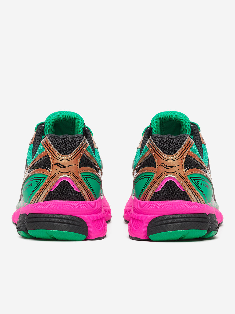 SAUCONY Progrid Guide 7 Hi-Octane 'Green Bronze' Verde rossa marrone Urbanstaroma