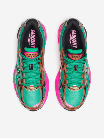SAUCONY Progrid Guide 7 Hi-Octane 'Green Bronze' Verde rossa marrone