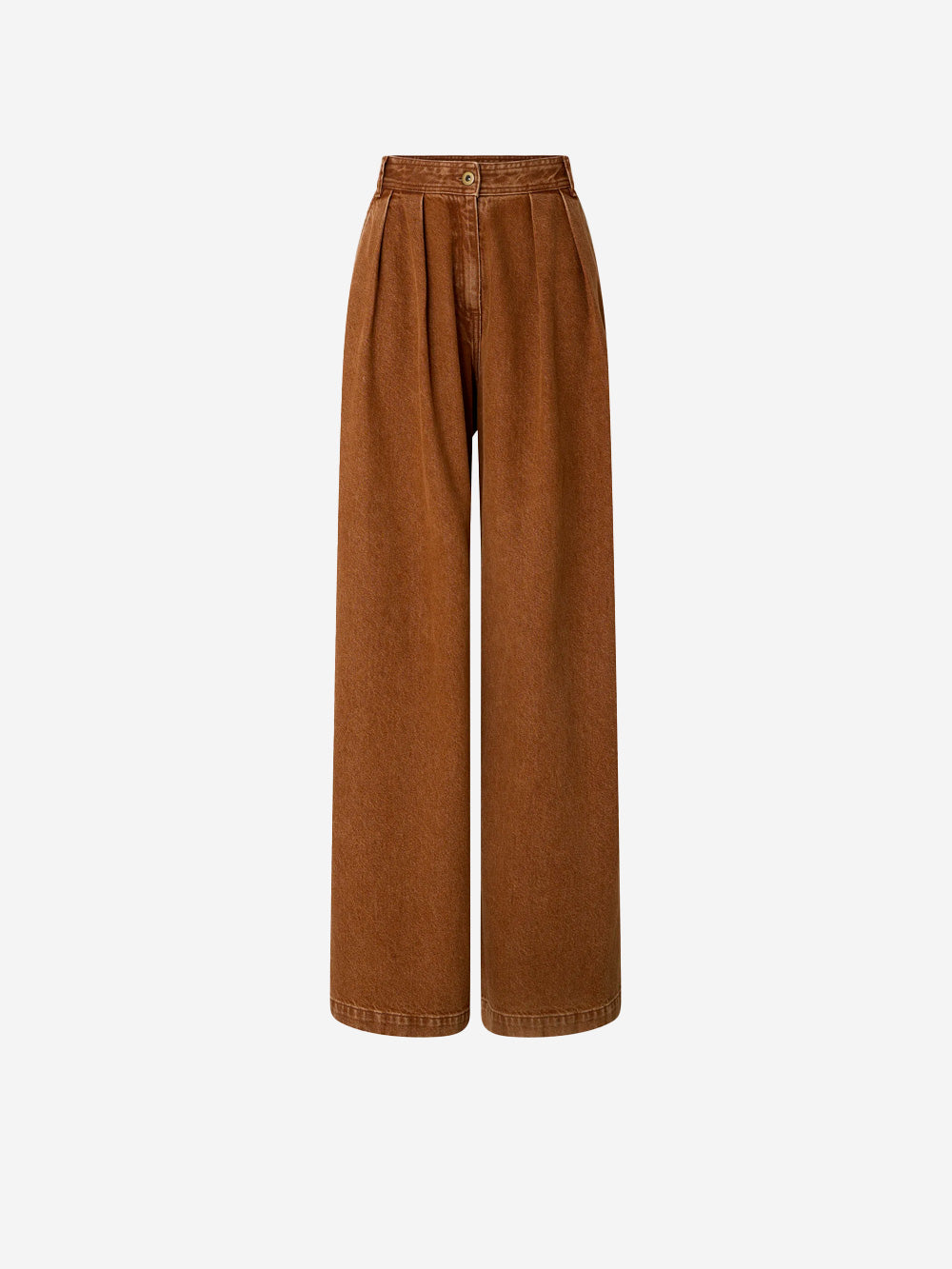 SESSUN Jeans ampi a vita alta 'Diegui' color toffee Cammello Urbanstaroma