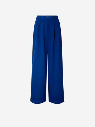 SESSUN Pantaloni sartoriali ampi a vita alta blu Blu