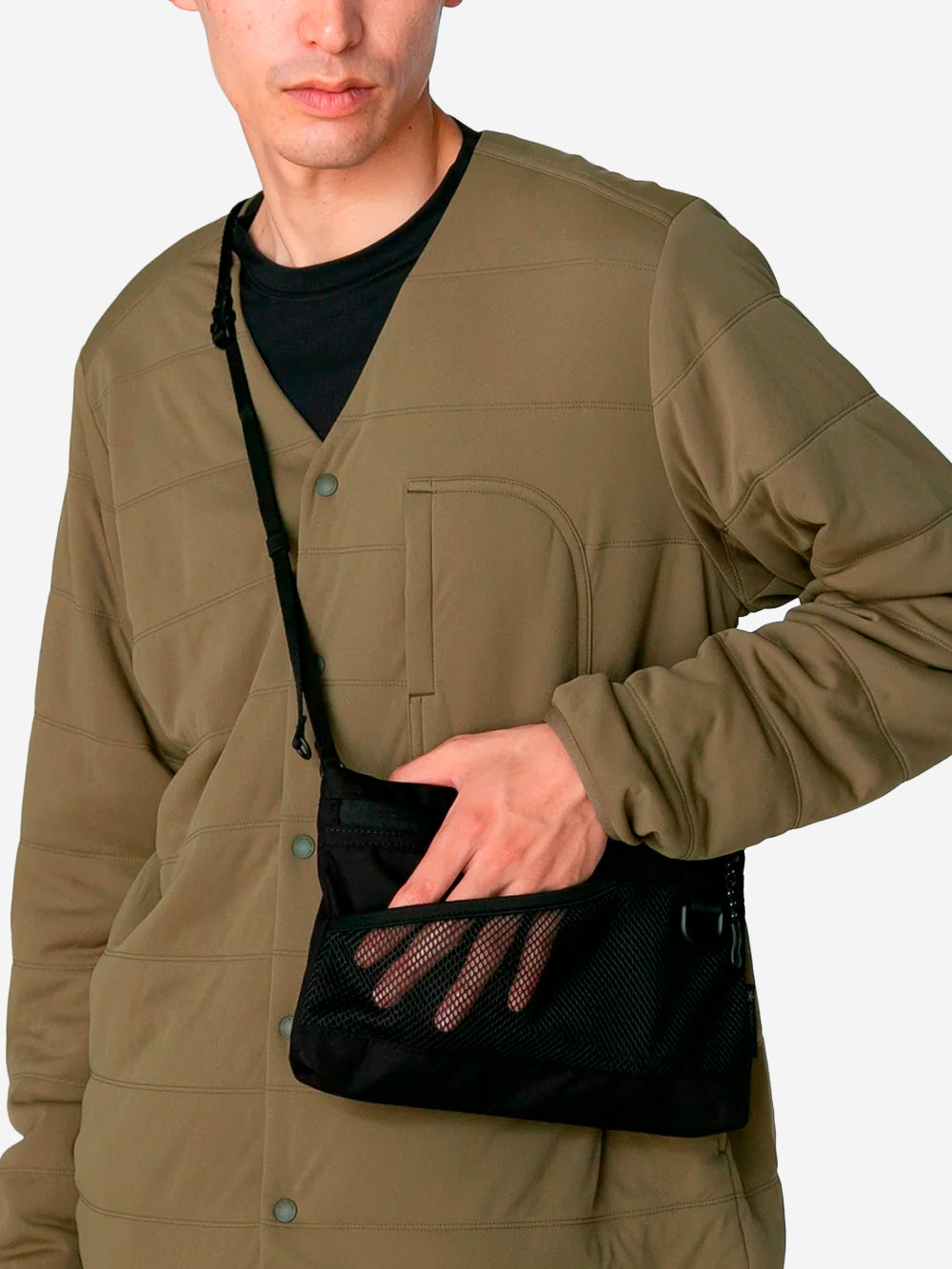 SNOW PEAK Borsa crossbody tecnica nera 'Everyday Sacoche' Nero Urbanstaroma