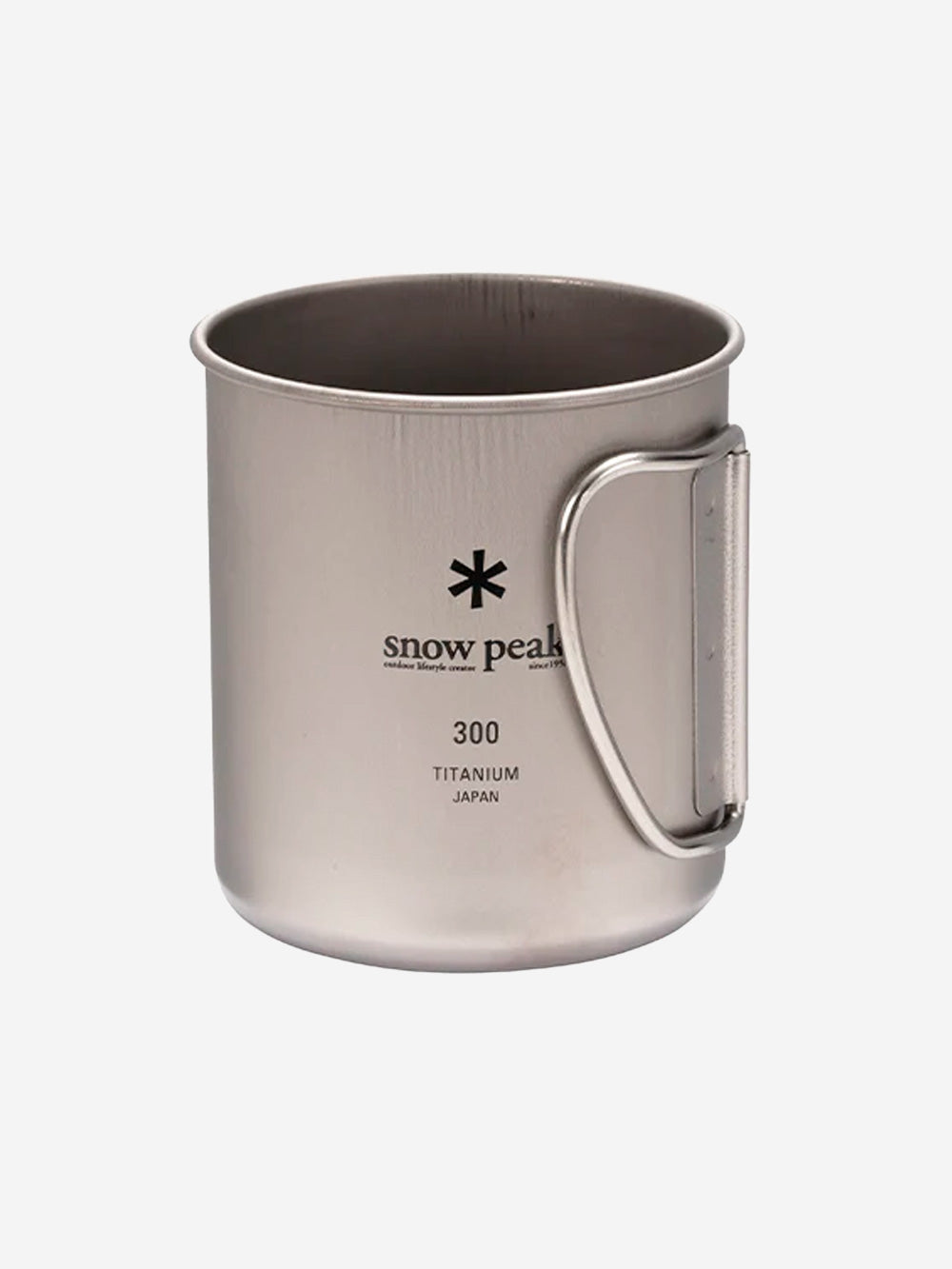 SNOW PEAK Tazza in Titanio Ultraleggera 'single wall' con Manici Pieghevoli (300 ml) grigio Urbanstaroma