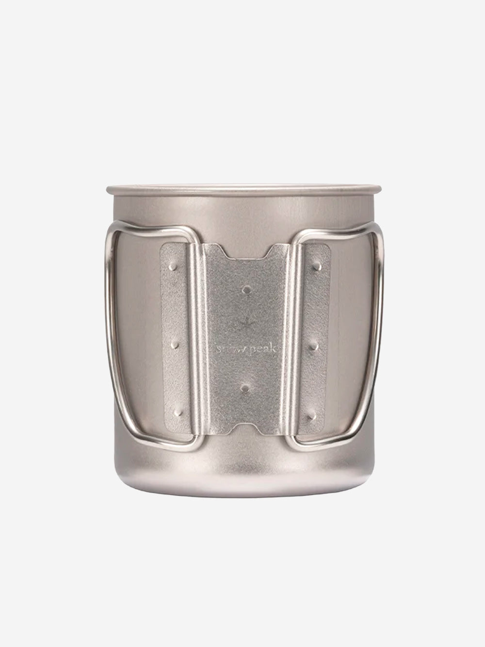 SNOW PEAK Tazza in Titanio Ultraleggera 'single wall' con Manici Pieghevoli (300 ml) grigio Urbanstaroma