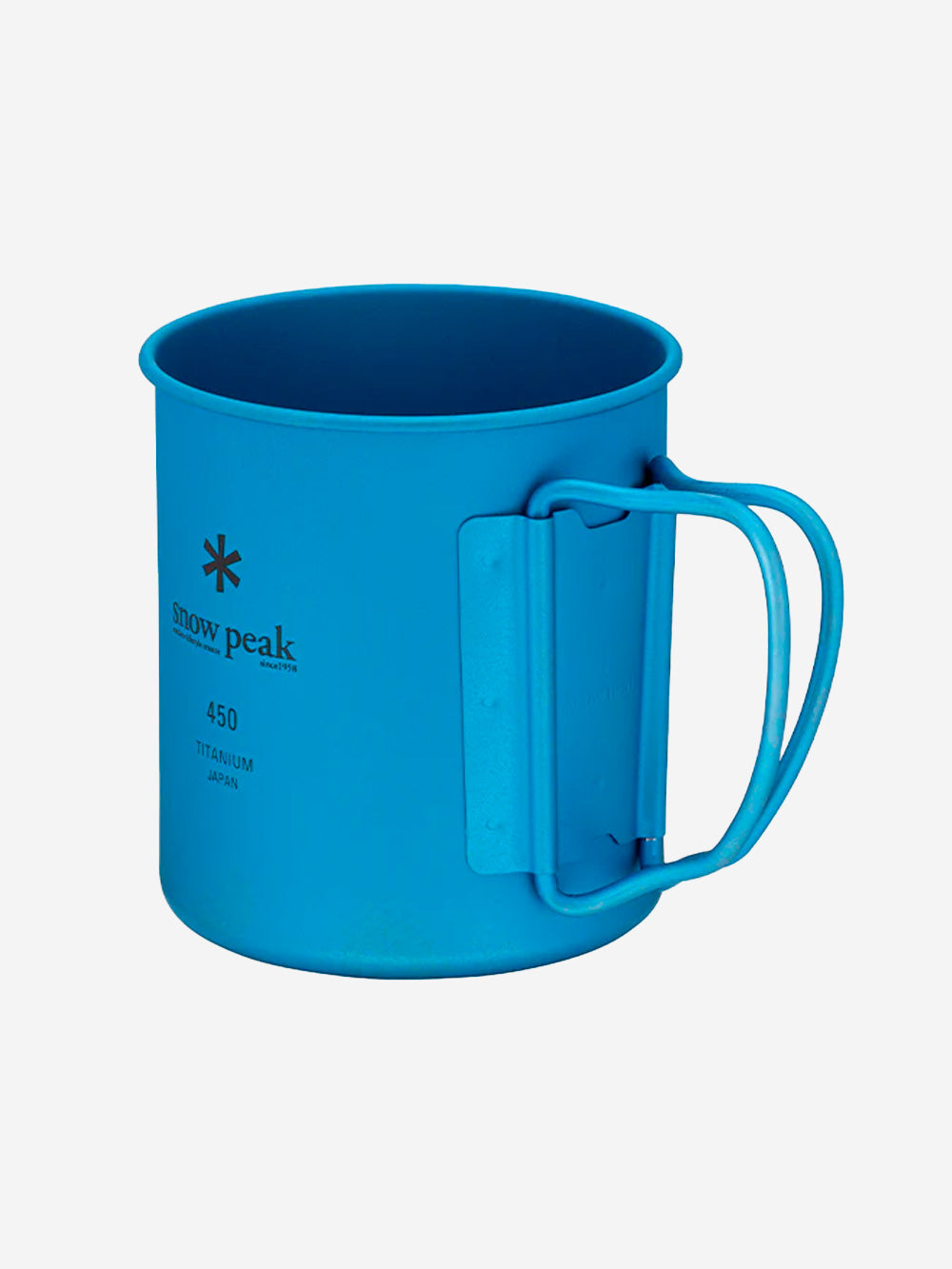 SNOW PEAK Tazza in Titanio Anodizzato con Finitura Matte blu (450 ml) Blu Urbanstaroma