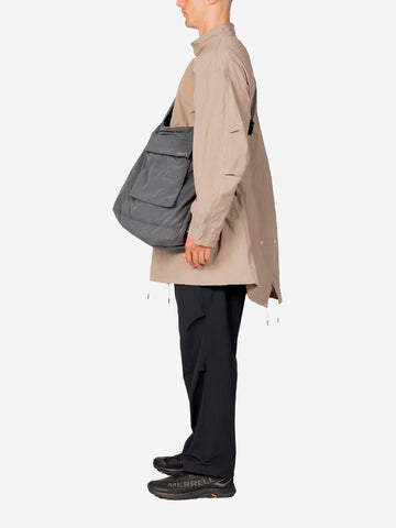 SNOW PEAK Borsa crossbody oversize wrap in ripstop grigio Grigio