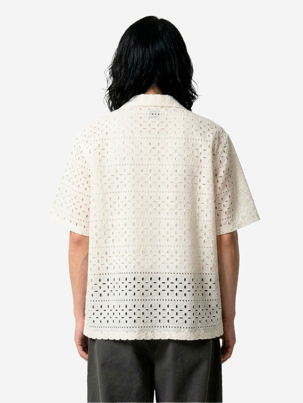 SOUTH2 WEST8 Camicia 'Cabana' bianca traforata con ricamo a intaglio Bianco Urbanstaroma