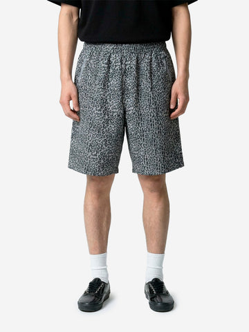 SOUTH2 WEST8 Shorts CS leopardati in jacquard leopardato Grigio nero