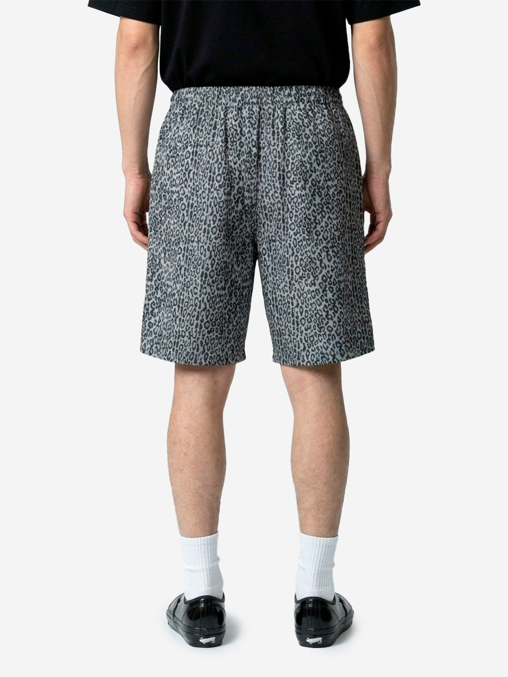 SOUTH2 WEST8 Shorts CS leopardati in jacquard leopardato Grigio nero Urbanstaroma