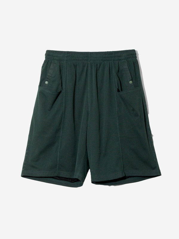 SOUTH2 WEST8 String CS shorts in dark green mesh SX722 | Urbanstaroma