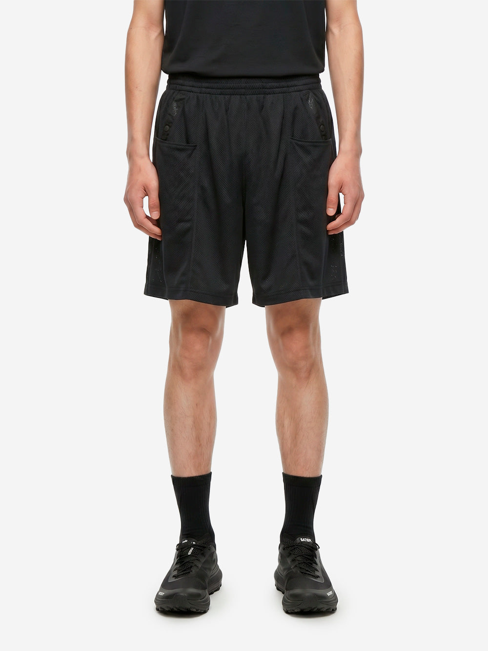 SOUTH2 WEST8 Shorts String CS in mesh nero Nero Urbanstaroma