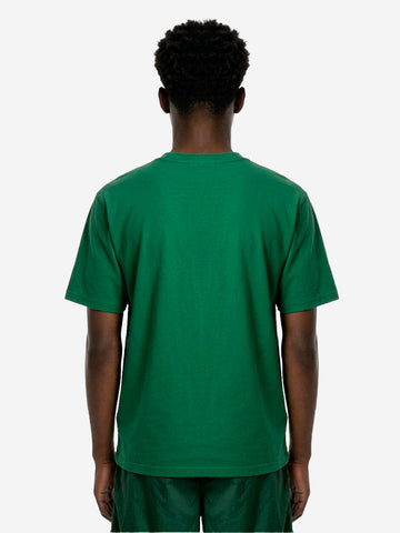 STONE ISLAND T-shirt oversize verde in cotone pettinato con stampa 'Marina' Verde