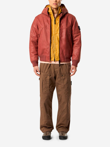 STONE ISLAND Pantaloni cargo marrone in ripstop di cotone biologico mercerizzato Marrone