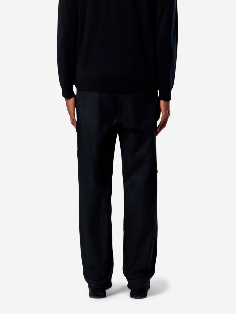 STONE ISLAND Pantalone cargo fatigue loose neri 'Ghost' Nero Urbanstaroma