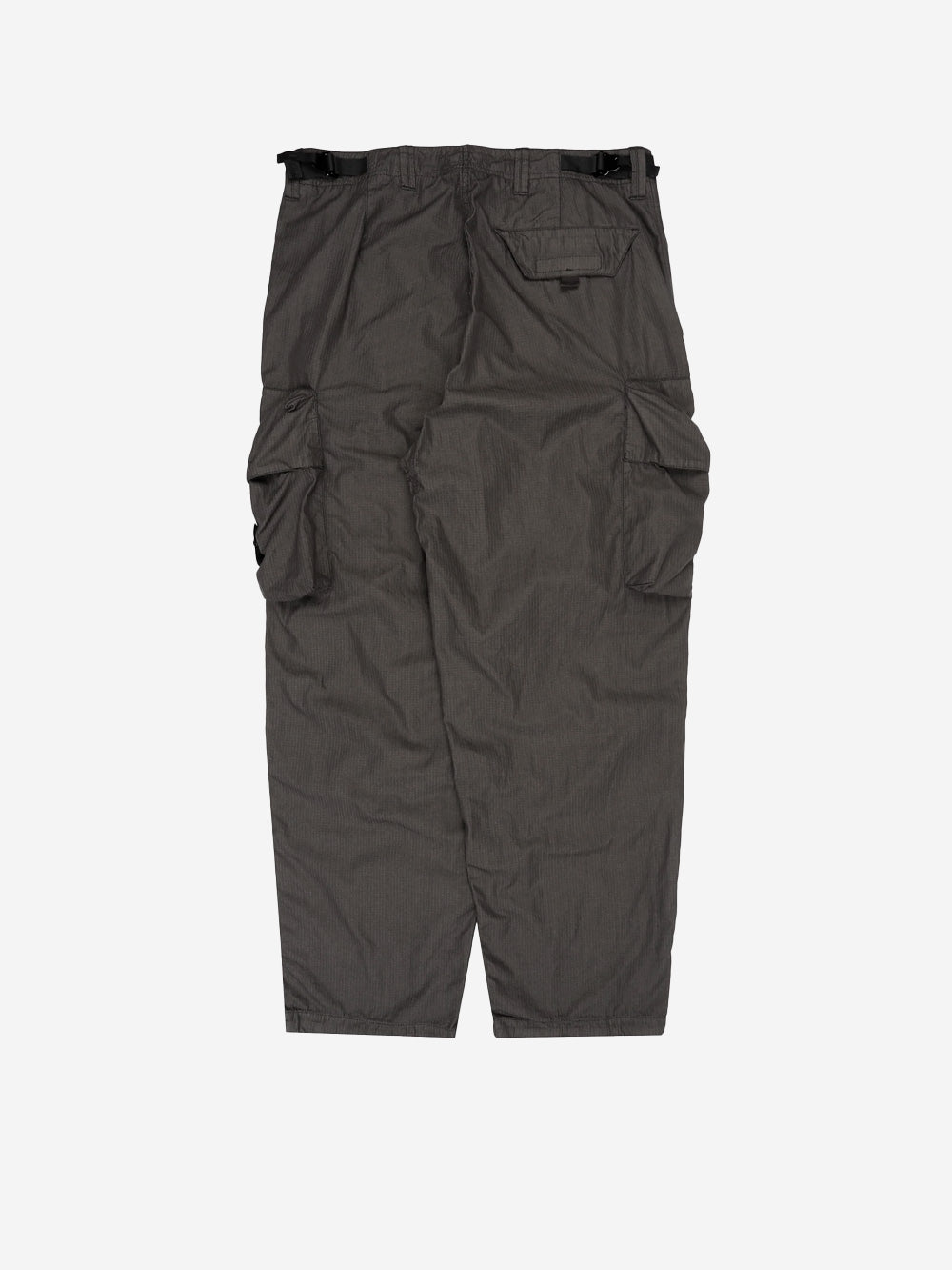 STONE ISLAND Pantaloni cargo grigi loose con vita in cotone nylon ripstop grigio Urbanstaroma