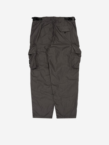 STONE ISLAND Pantaloni cargo grigi loose con vita in cotone nylon ripstop grigio