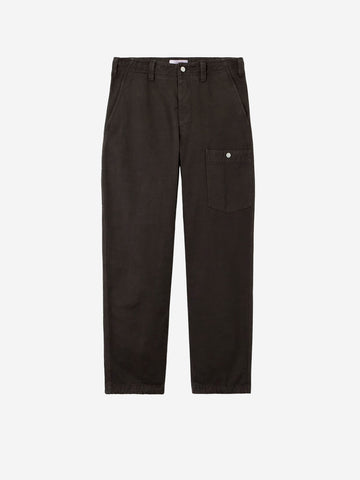 STONE ISLAND Pantalone cargo grigio piombo in twill di cotone 'Marina' grigio