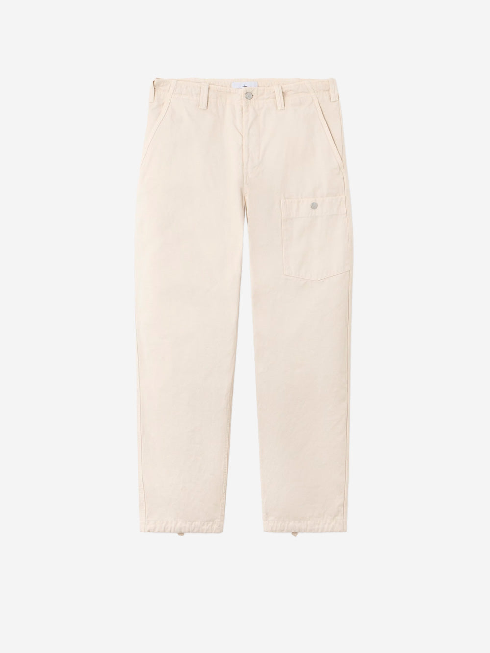STONE ISLAND Pantalone cargo avorio in twill di cotone 'Marina' avorio Urbanstaroma