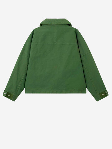 STONE ISLAND Giacca Coach 'Marina' in nyco panama con antigoccia e cappuccio a scomparsa Verde