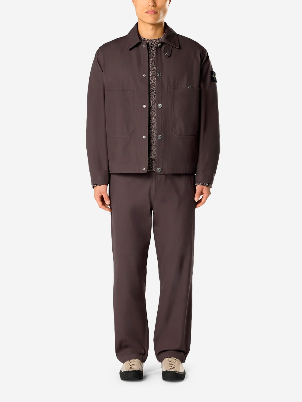 STONE ISLAND Giacca Coach antracite con antigoccia grigio Urbanstaroma