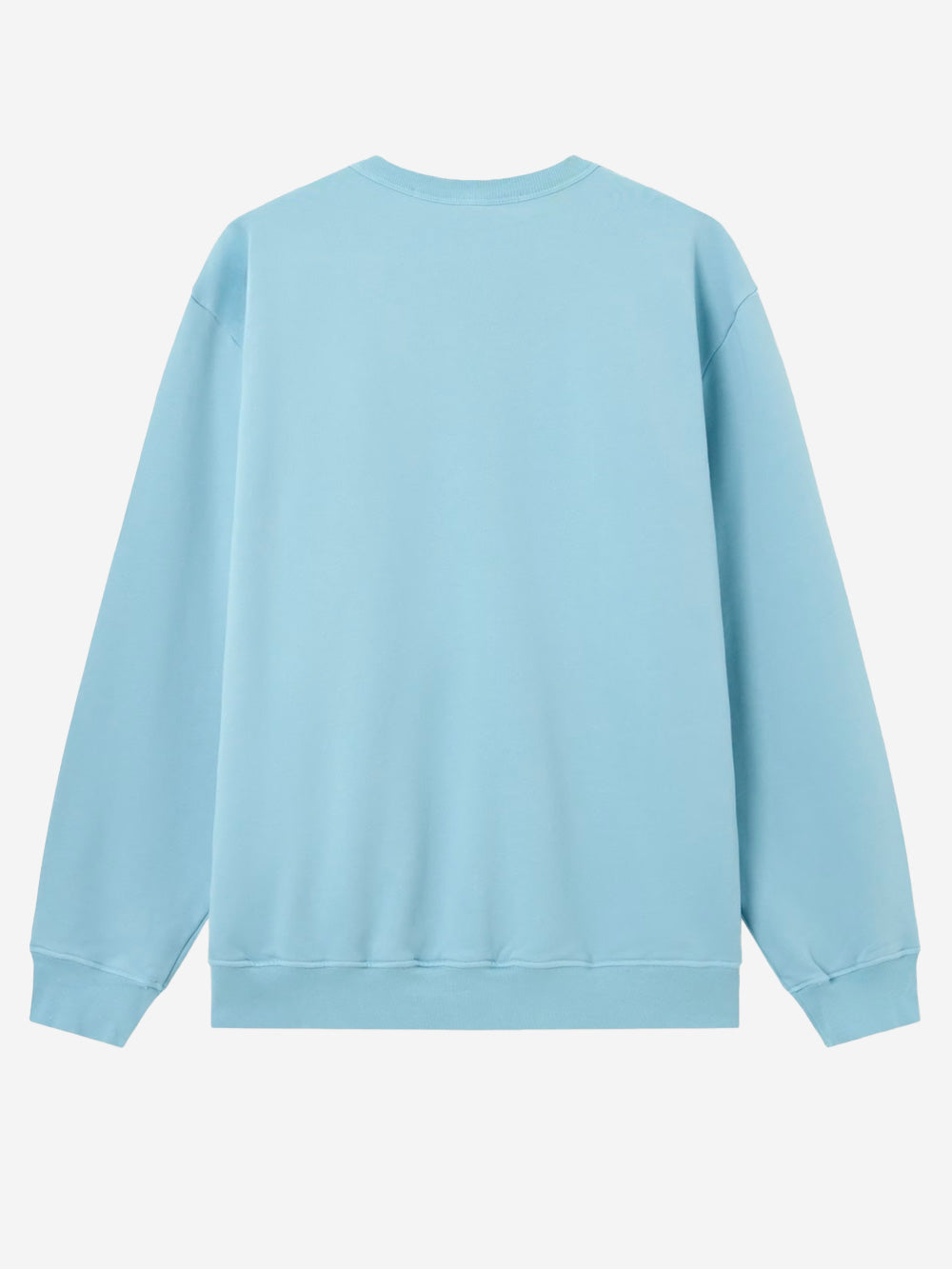STONE ISLAND Felpa girocollo azzurra in cotone fleece 'Marina' con applicazione riflettente Celeste Urbanstaroma