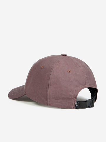 STONE ISLAND Cappellino viola chiaro con ricamo Compass in reps di cotone Rosa