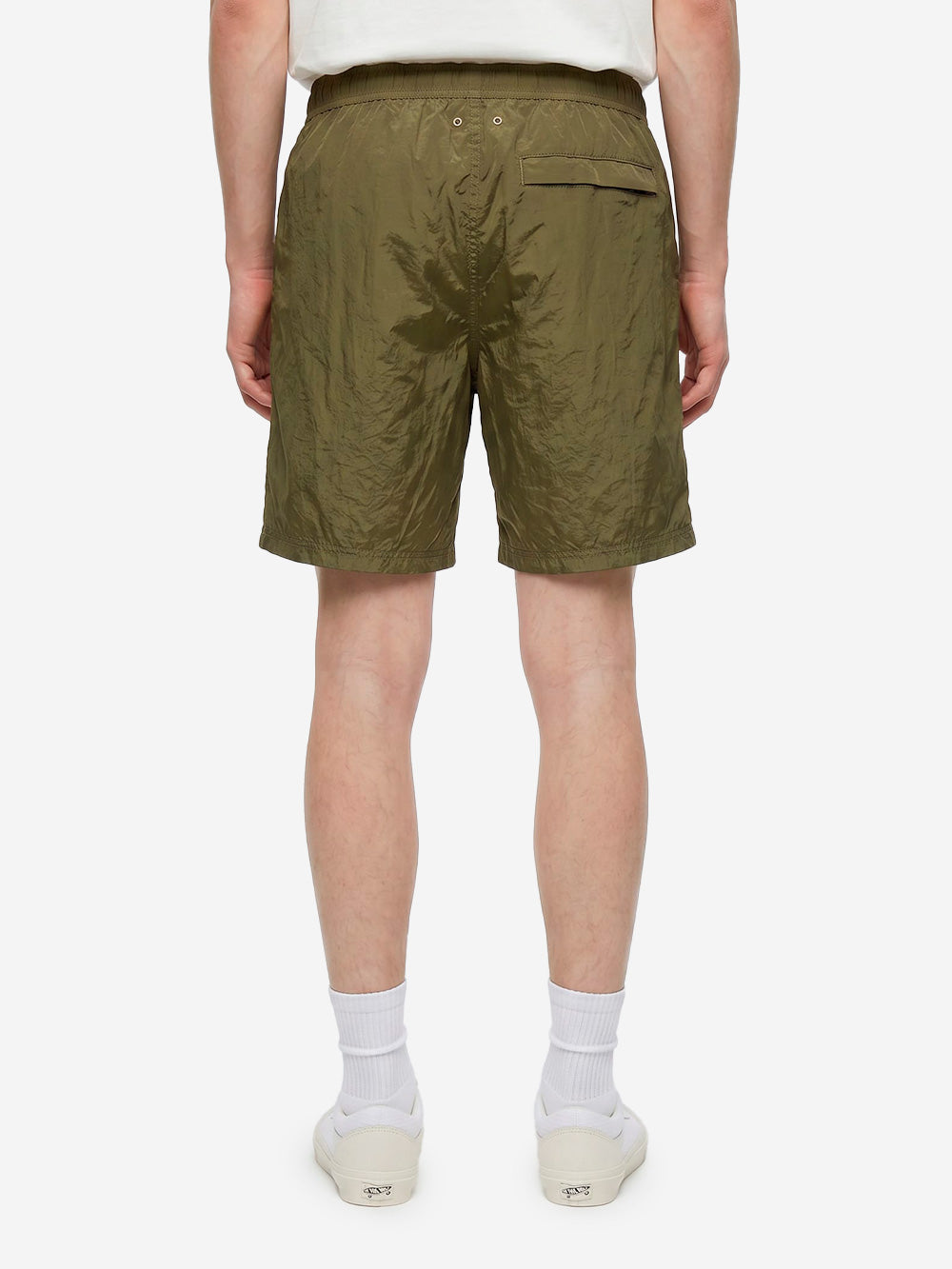 STONE ISLAND Pantaloncini da bagno verde militare media lunghezza con tasche Verde Urbanstaroma